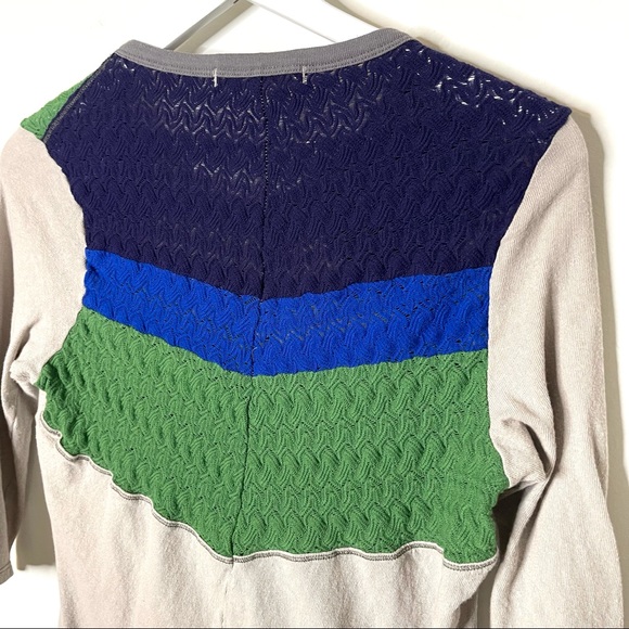 We The Free In Rainbows Crotchet Cotton Knit Top, Size L. - Picture 6 of 7
